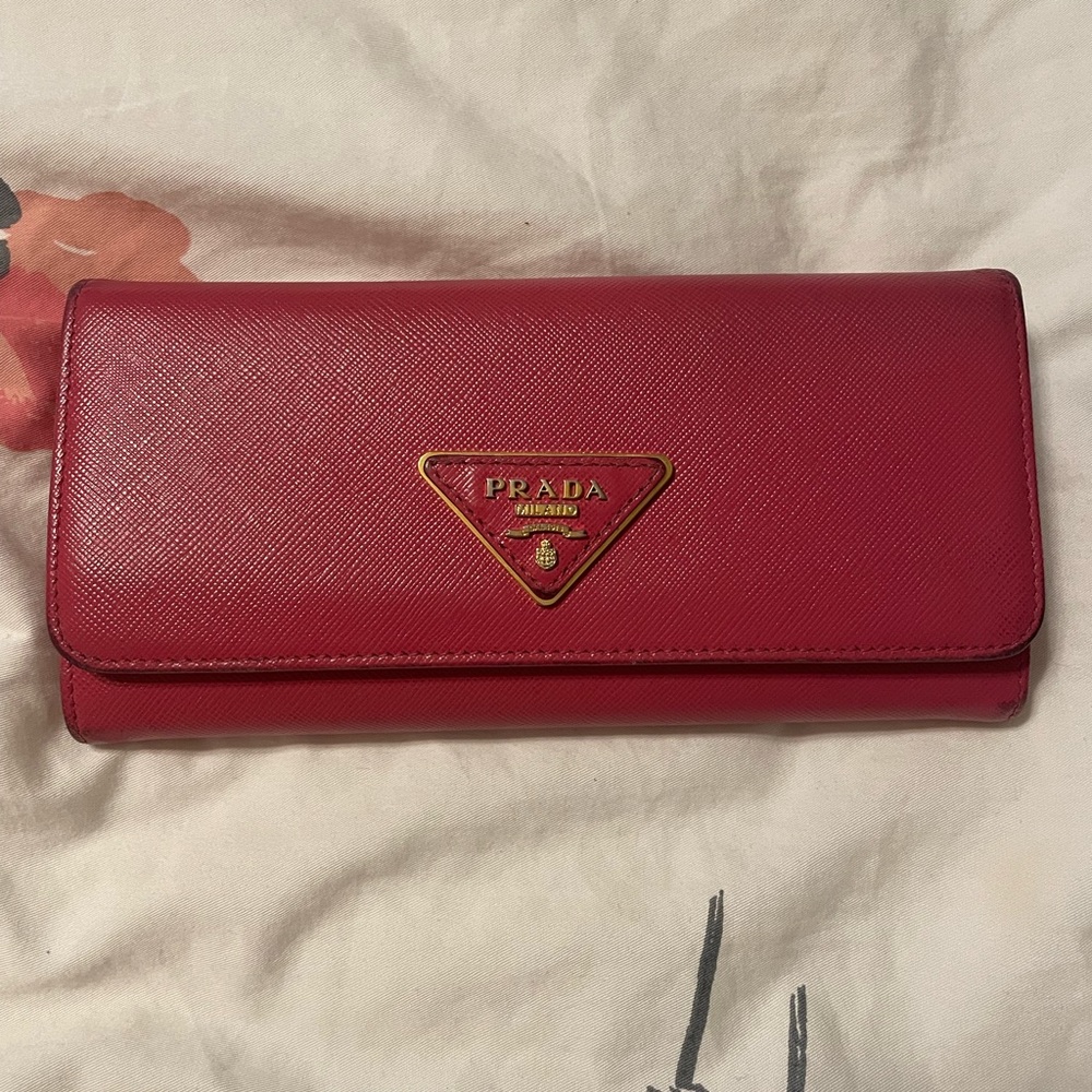 Prada leather wallet
